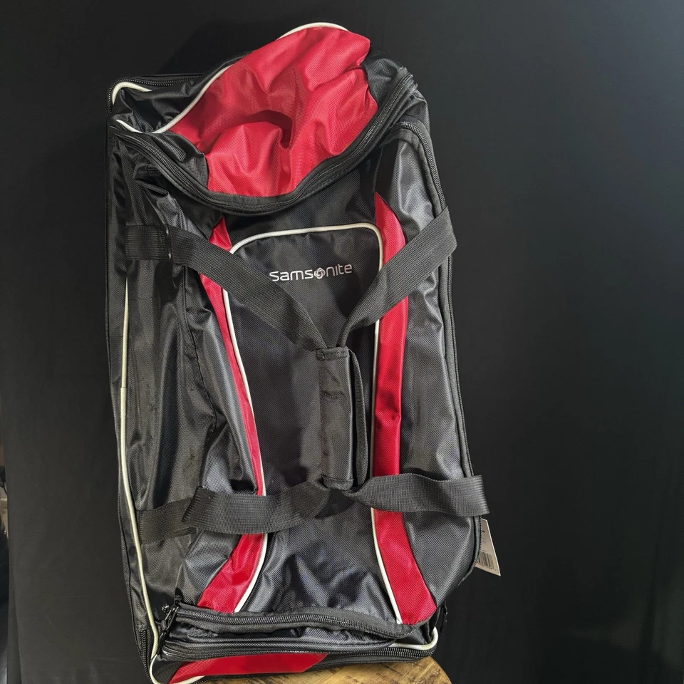 Samsonite Luggage 22 Inch Andante Wheeled Duffel Black and Red NWT - Image 2 of 4