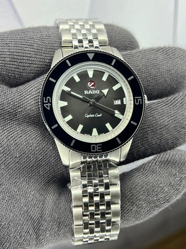 Rado Captain Cook Black 🖤Dial Automatic Men's Watch Stainless Steel,Date Swiss 