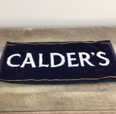 Vintage Bar Pub Towel Cream Calder's Ale Beer