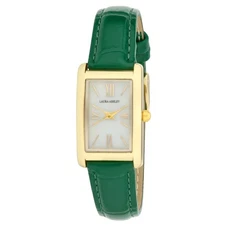 Laura Ashley Women's 20mm Tank Case Roman Numeral Dial Strap Watch (LA2131)