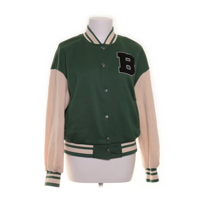 Shein, Collegejacke, Damen, Größe: 38, Grün/Beige, Baumwolle/Polyester #EZE