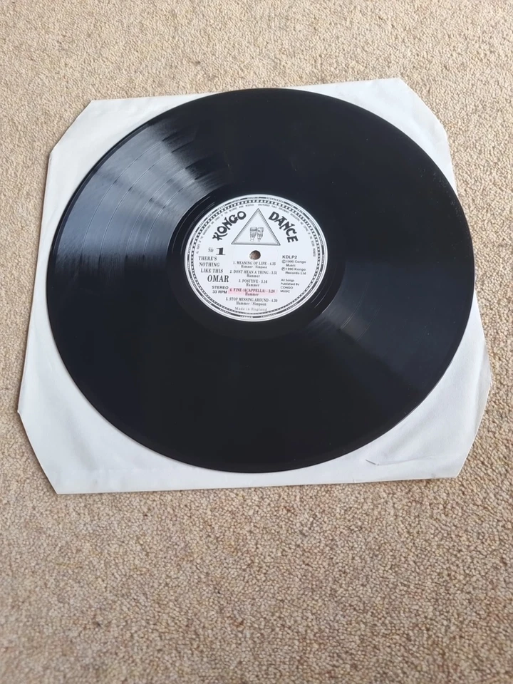 Omar - There's Nothing Like This Vinyl LP Kongo Dance Records UK 1990 - Image 3 of 4