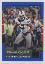 2017 Panini Donruss Press Proof Blue Lorenzo Alexander #24 o6n