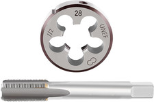 1/2-28 TPI Tap and Die Set HSS 1/2" X 28 22LR 223 5.56 9Mm UNEF High Speed Steel