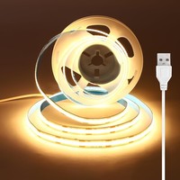 LED Streifen 1,5M USB Warmweiß 3000K 8Mm Breit CRI 92 Beleuchtung