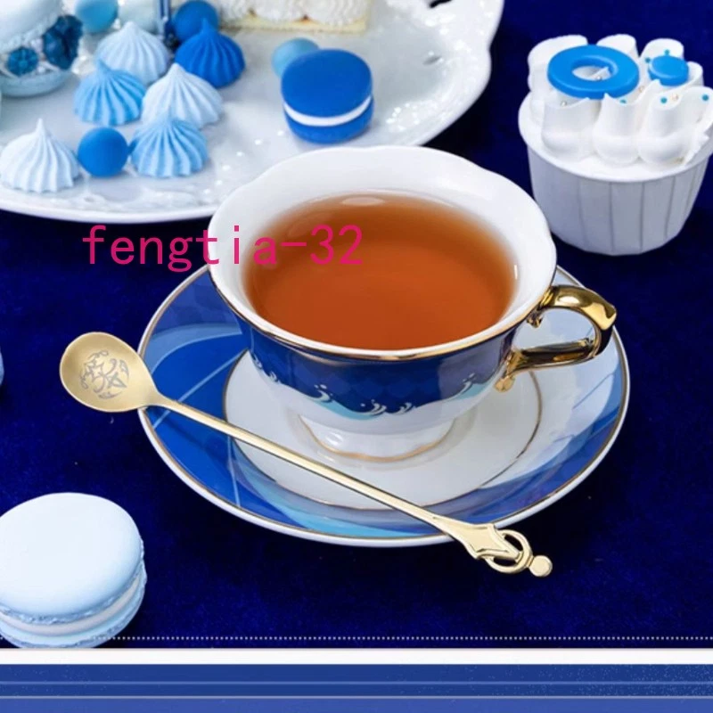 Juego de tazas de té de cerámica oficial Genshin Impact Furina tema taza de café regalo Foto 4 de 4