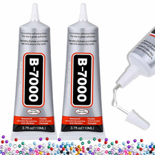 B-7000 Craft Glue for Jewelry Making - 110ml/3.7oz (2 Pack) - Multi-Function B-7