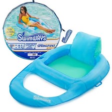 SwimWays Spring Float Recliner Swim Lounger f...