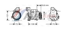 AVA Clever Choice Kompressor Klimaanlage MSAK075 für KLASSE MERCEDES 12V W168