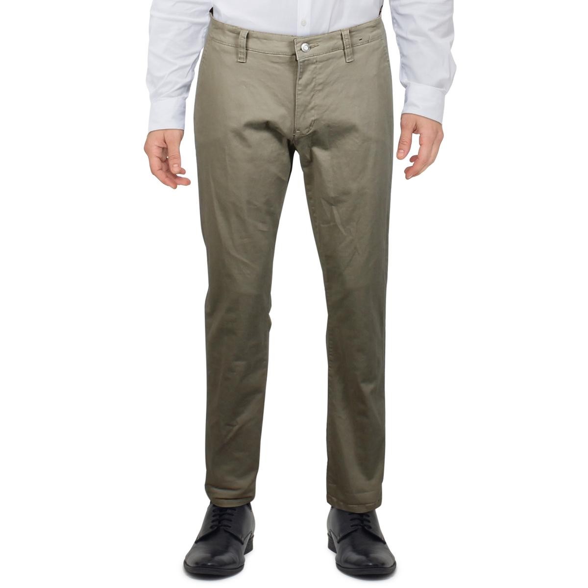 Мужские коричневые брюки средней посадки Michael Brandon с прямыми штанинами 3432 BHFO 0825 9490₽