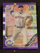 2019 Bowman Chrome 1st PROSPECT ROOKIE PURPLE SHIMMER REFRACTOR Tommy Wilson #6