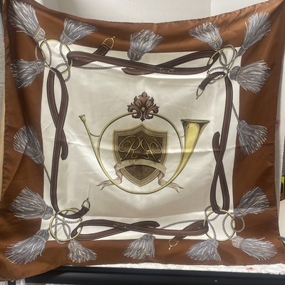 RENE REVEUR Paris Silk Scarf Made in Italy -Beautiful 34sq
