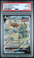 Pokémon Golurk V Full Art Ultra Rare Holo SWSH07 Evolving Skies 182/203 PSA 10 on eBay