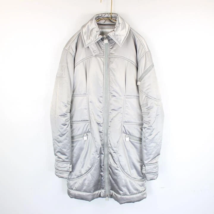 Cappotto Giacca Cotone Chanel 04A Linea Sport Coco Mark Argento Cotone Taglia 36