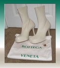 BRAND NEW! size 39 US 9 Bottega Veneta Ivory Leather Platform Booties Back Zips — photo 1