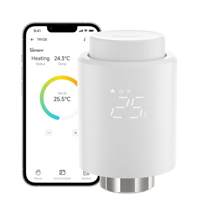 SONOFF Smart Radiator Thermostat TRV, Smart Heating Thermostat with App Function