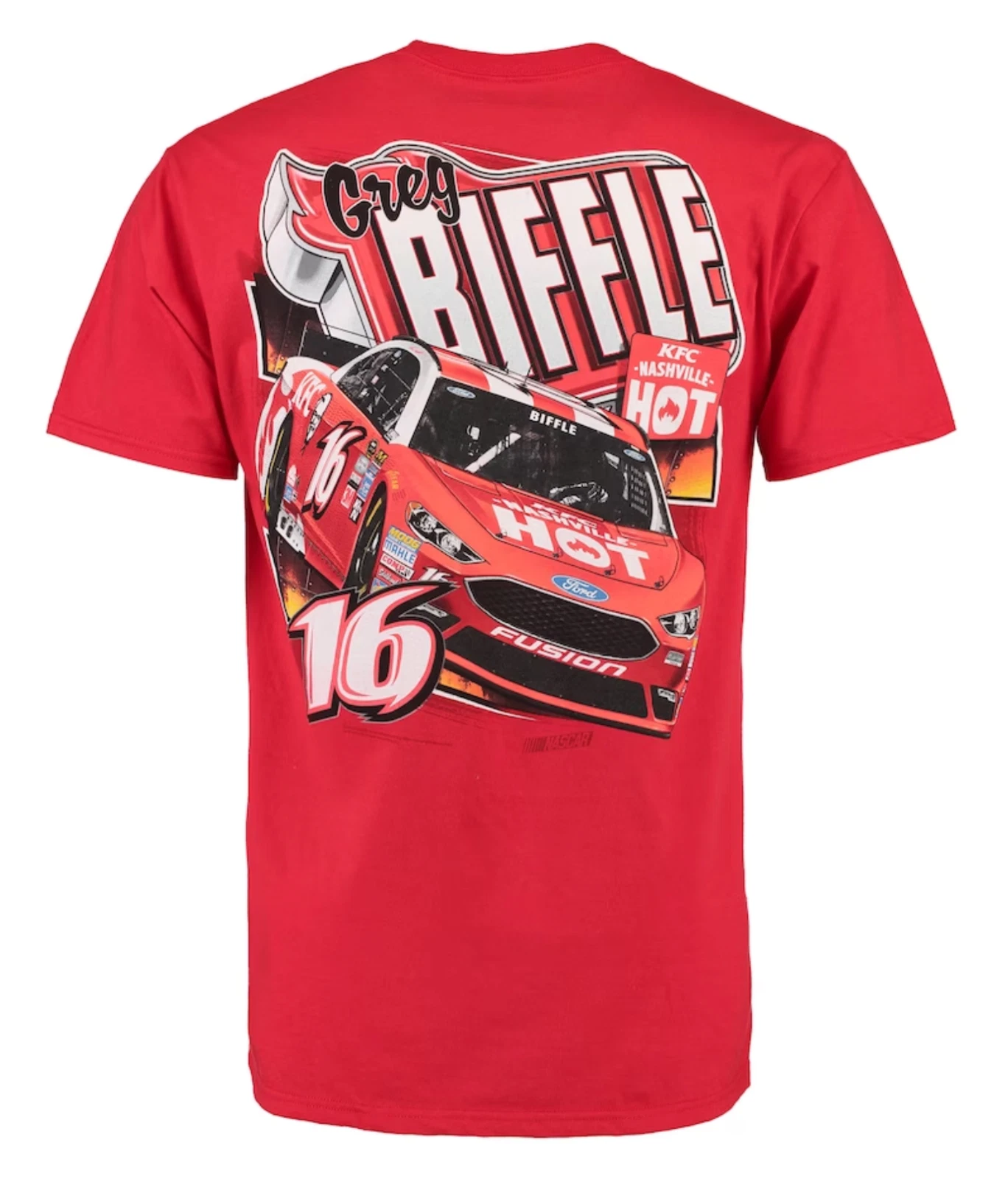 Greg Biffle #16 Red KFC Nashville Hot Graphic Tee