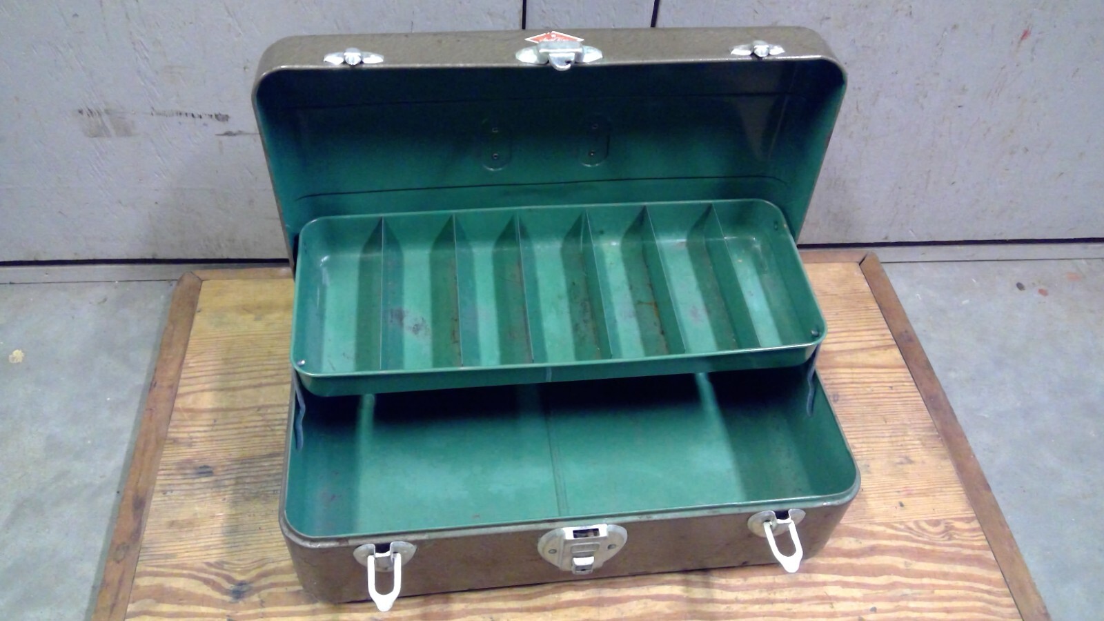 Vintage Sport King Fishing Tackle Box, Brown w/One Shelf eBay