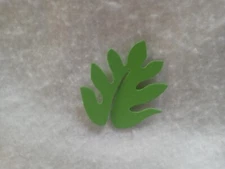 $1 Die Cuts -- Palm Hawaiian Leaves - Bright Green -- NEW 2" X 2"...10 pieces