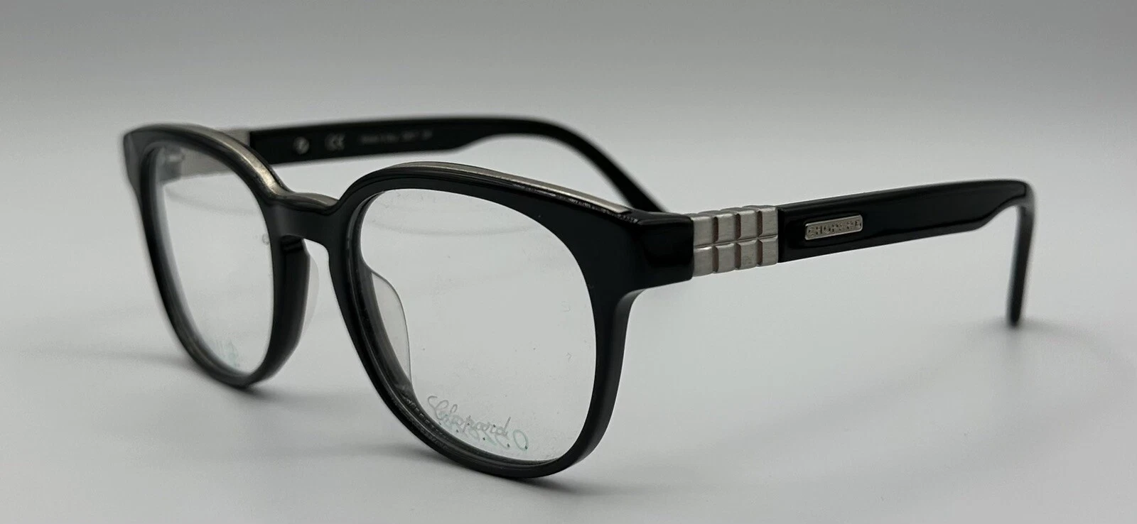 Chopard Eyeglasses Frames VCH 144 0700 BLUE SILVER Round Full Rim 51 19 145 B9