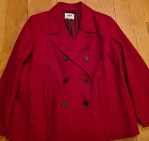 old navy red coat
