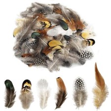 180 Pcs 6 Style Natural Feathers Assorted for Dream Catcher DIY Crafts Decor