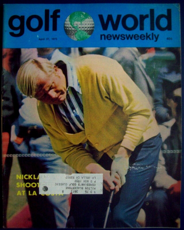 April 27, 1973 Golf World Magazine: JACK NICKLAUS Wins Tournament of Champions