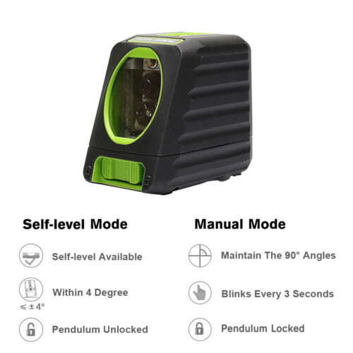 Huepar Box-1R 150 feet Red Cross Line Vertical Selectable Laser Lines +Receiver - Picture 5 of 10