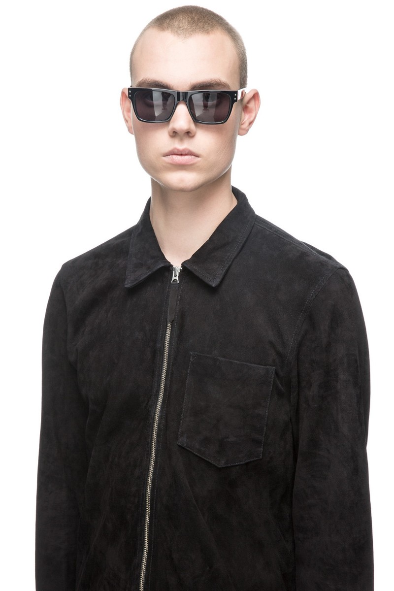 Our Legacy Zip Shirt Jacket in Black Suede, size Small/46 Our Legacy Zip Shirt Jacket in Black Suede, size Small/46