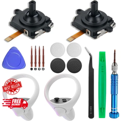 JZW-SHOP 2 Pck Joystick Replacement for Oculus Quest 2 Controller/Meta Quest 2 Repair Kit