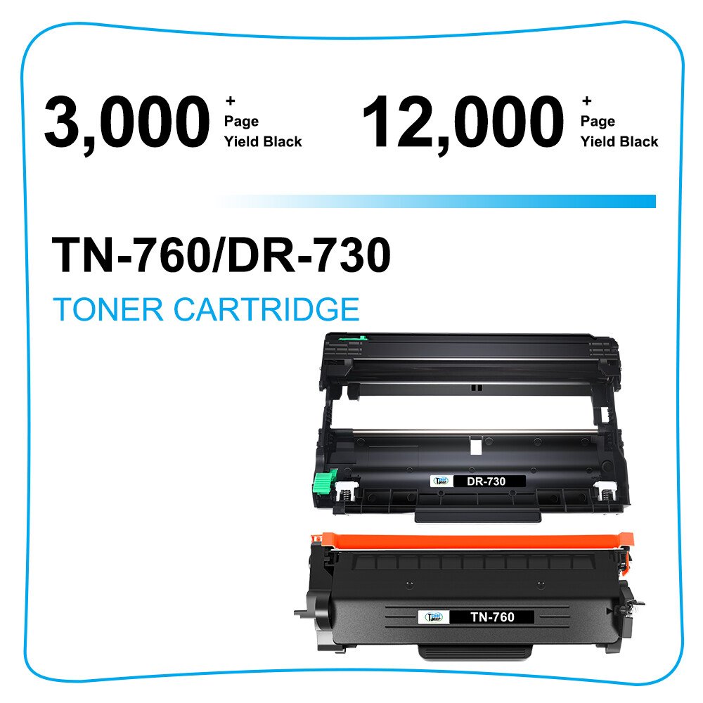 TN760 Toner Cartridges DR730 Drum for Brother DCP-L2550DW HL