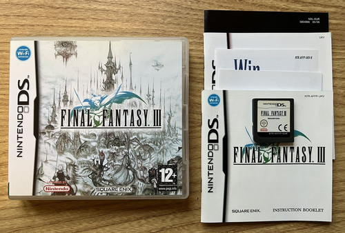 Final Fantasy 3 III Nintendo DS Complete Boxed With Manual PAL UK Version