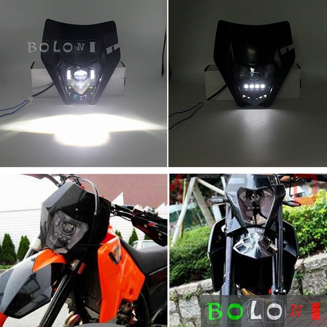 Dirt Bike LED Headlight Kit For KTM EXC XC XCF XCW SX SXF 250 300 350 450 500 eBay