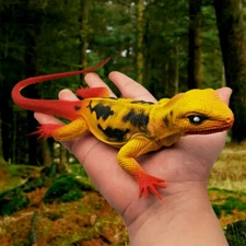 Realistic lizard Rubber Prank Reptile Fake Animal Squeak Toy Kid Garden Gag Gift
