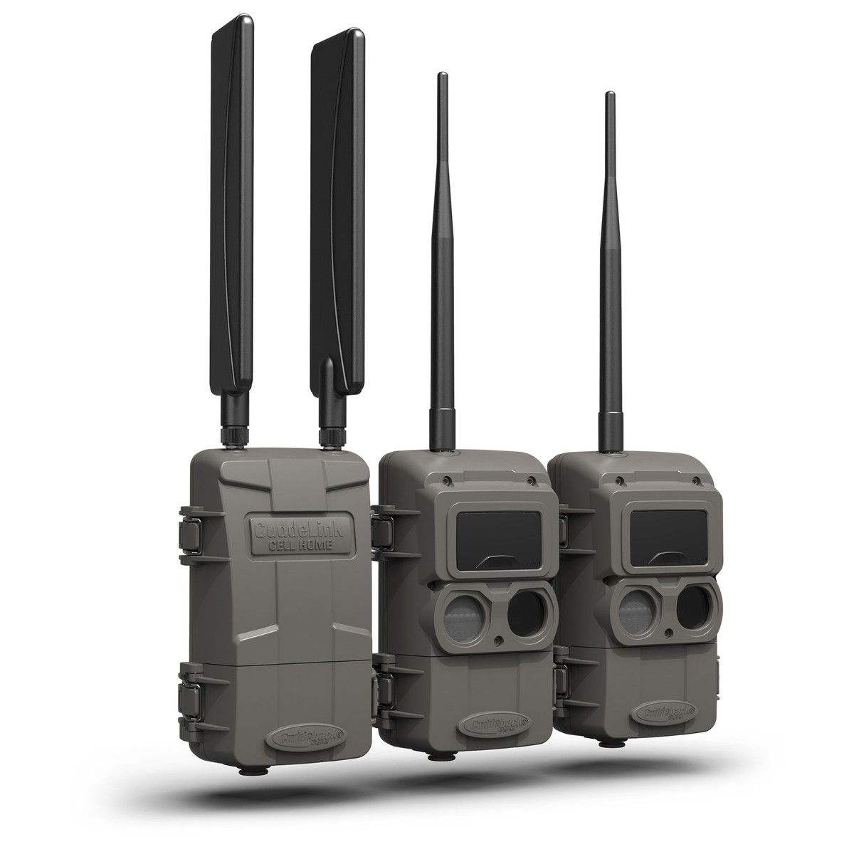 CuddeLink 2+1 Starter Kit with Black Flash Remote Cameras