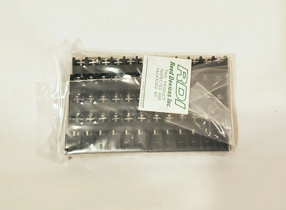 Reed RDI ( TE Connectivity) 6PCV-06 Barrier Terminal Blocks Strip - 10 pieces - Image 2 of 4