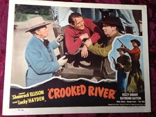 Crooked River 1950 Orig Lobby Card Russell Hayden Jimmy Ellison T Tyler Western