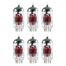 Brand New In Box Gain Matched Sextet (6) JJ 12AT7 / ECC81 Vacuum Tubes