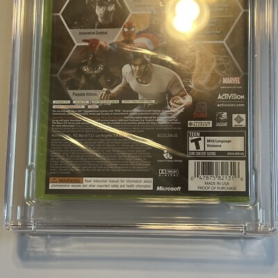 XBOX ULTIMATE ALLIANCE GOLD EDITION 北米版 BRAND NEW Marvel: Ultimate Alliance Gold Edition CGC 9.0 A+