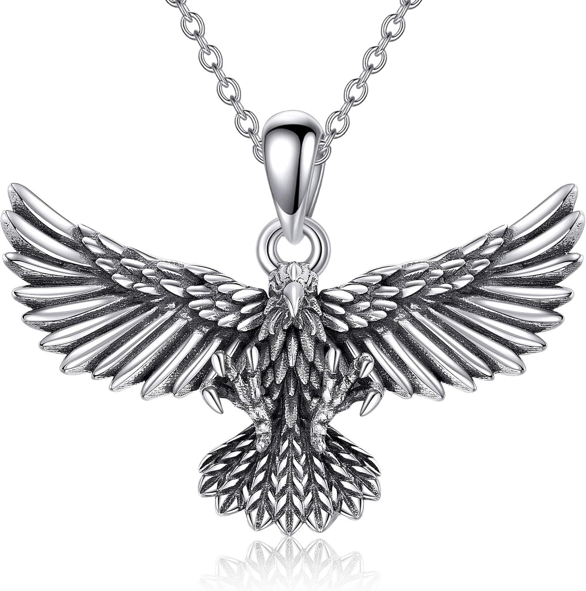 Eagle Necklace 925 Sterling Silver Hawk Pendant Jewelry Gifts for