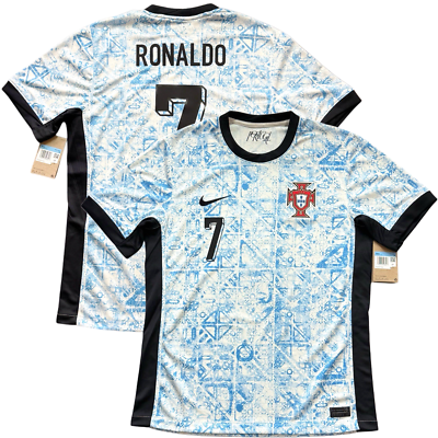 2024 Portugal Away Jersey #7 Ronaldo Medium Nike Soccer Euro CR7