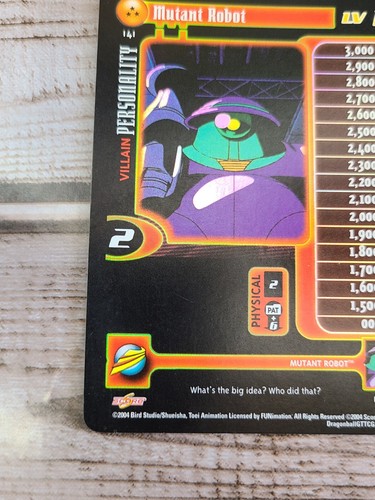 DBGT Dragon Ball GT Flat FOIL Mutant Robot 141 CCG Score Unlimited Baby Saga LP - Picture 5 of 8