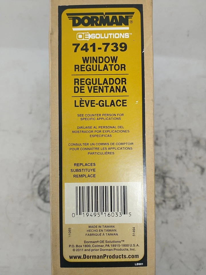 Motor y regulador ventana delantera derecha Dorman 741-739 para Nissan Altima 1998-2001 Foto 4 de 4