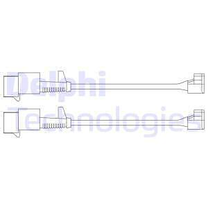 LZ0227 DELPHI Warning Contact, brake pad wear for ,IVECO