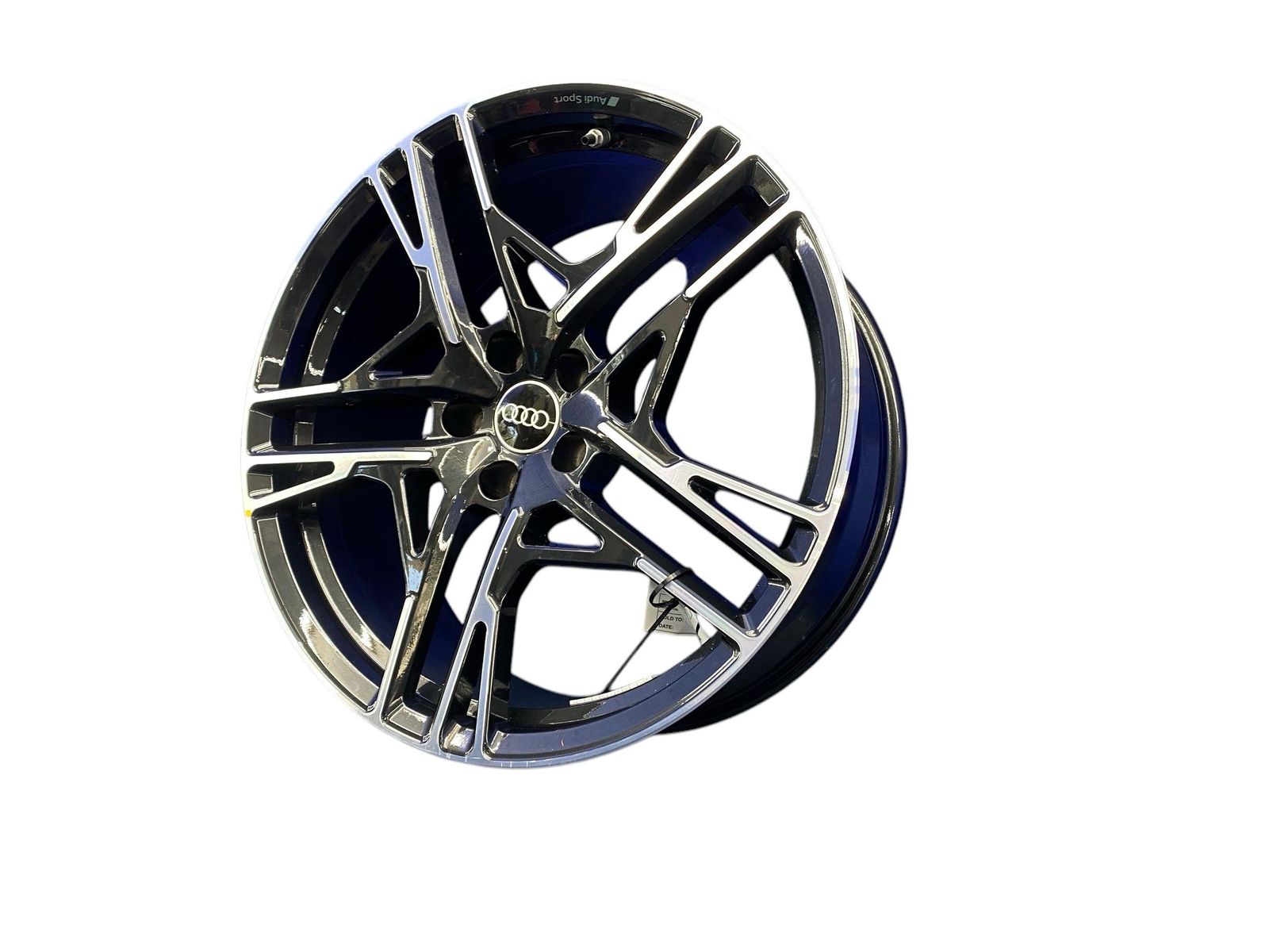 2020 2021 2022 2023 AUDI R8 20X8.5 FIVE SLOTTED SPOKE WHEEL RIM MACHINED & BLACK