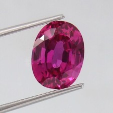 AAA 6.10 Ct Natural Flawless Ceylon Purple Sapphire Loose Oval Gemstone Cut