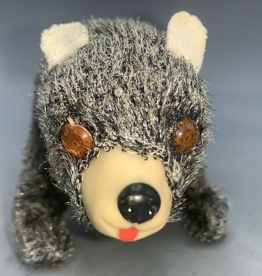 Vintage Lovely Walking Bear Tin Toy Windup made in Occupied Japan