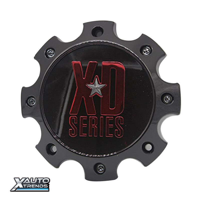 XD Series Wheel Center Cap 8 LUG Satin Black W/ Red Tint XD Series Wheel Center Cap 8 LUG Satin Black W/ Red Tint