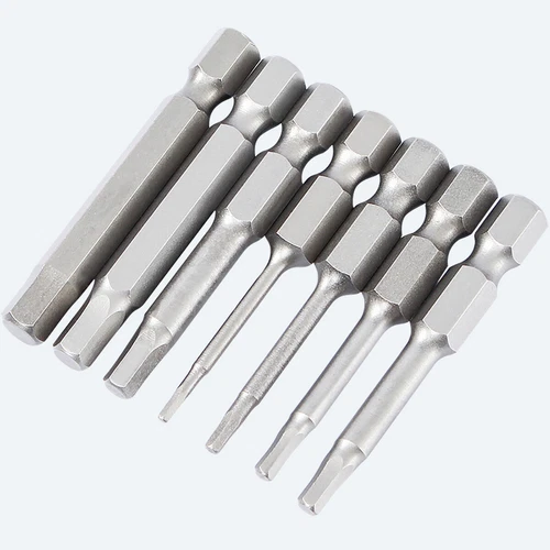 H0.9 to H14 Hexagon Magnetic Bit Socket Wrenches S2 Steel 1/4" for Hexagon Bolts - Picture 10 of 30