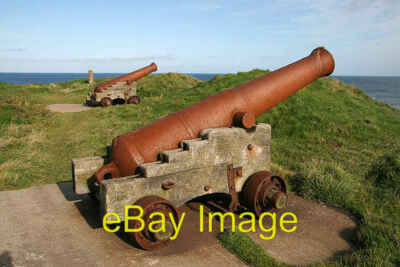 Foto 6x4 Kanone in Fort Point Eyemouth an der Stelle eines 16. Jahrhunderts für c2008